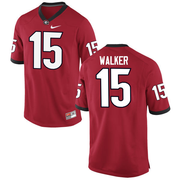 Georgia Bulldogs #15 DAndre Walker College Football Jerseys-Red